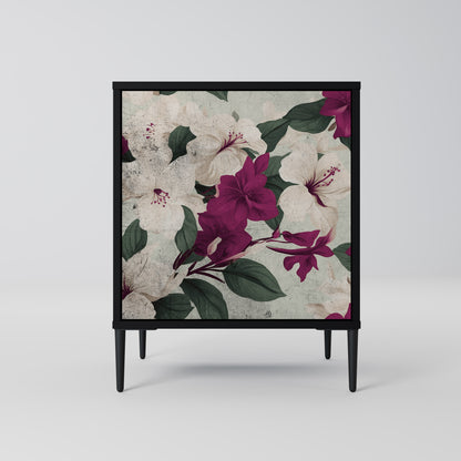 FLOWERET DREAM 1-Door Sideboard in Black Finish