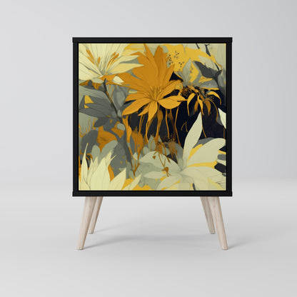 SUNKISSED LILY 1-Door Sideboard in Black Finish