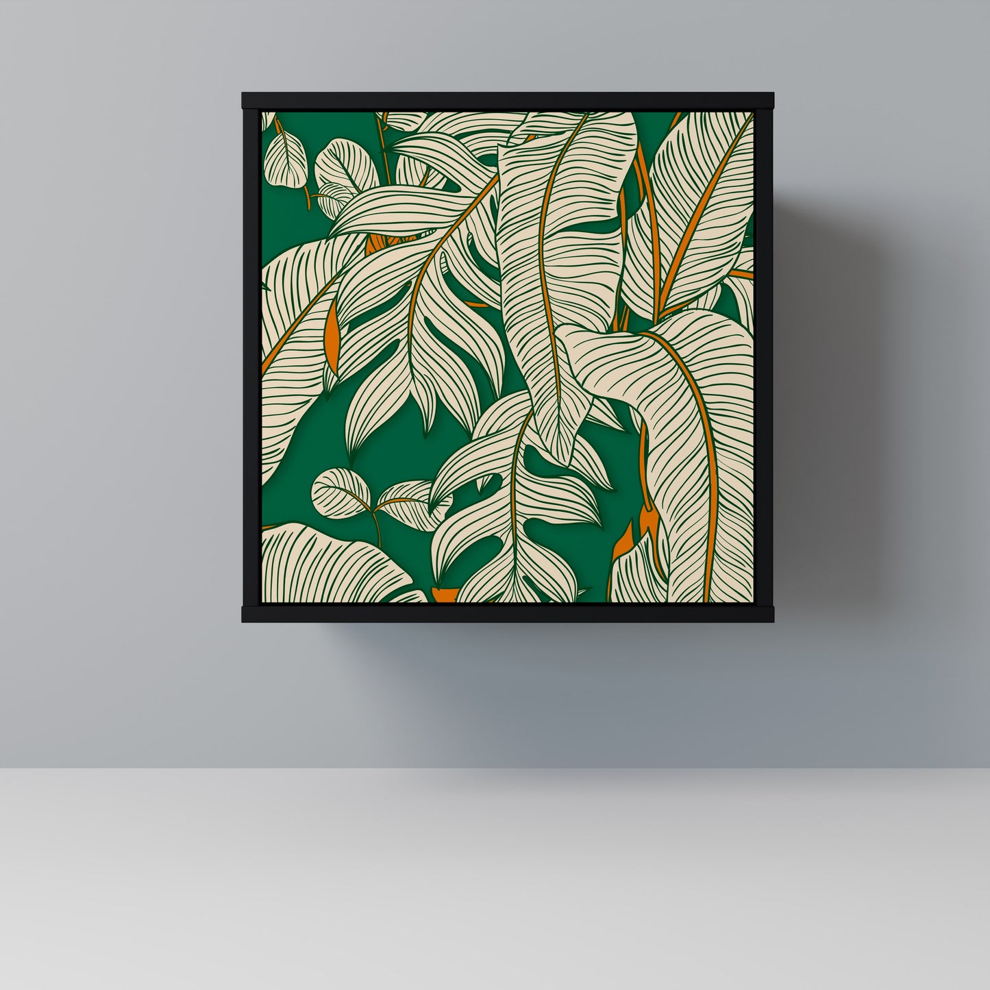 VERDANT PLEASURES 1-Door Sideboard in Black Finish