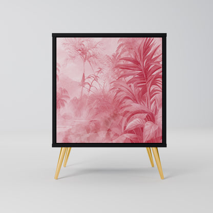 SWEET TROPICS 1-Door Sideboard in Black Finish