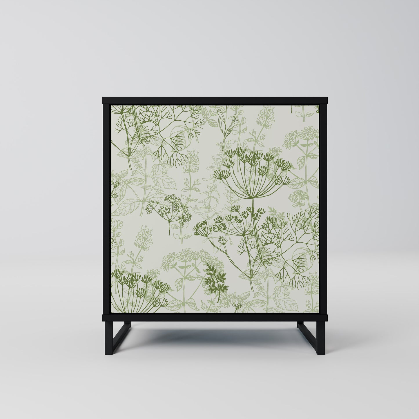 FENNEL BALDACHIN 1-Door Sideboard in Black Finish