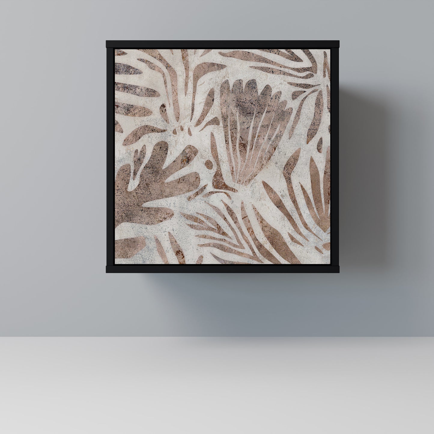 Credenza PASSING TIME a 1 anta con finitura nera