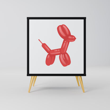 Credenza a 1 anta CHILDHOOD MEMORY con finitura nera