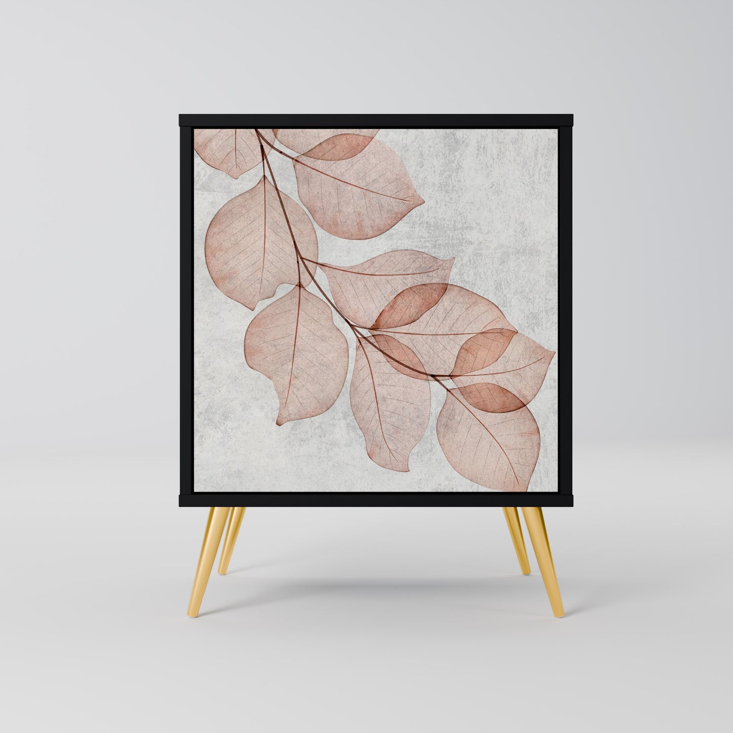 AUTUMN FRAGILITY 1-Door Sideboard in Black Finish