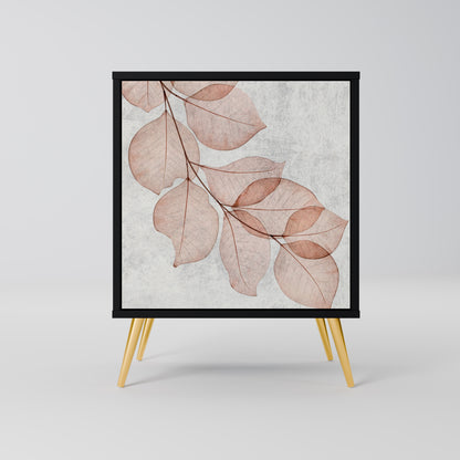 AUTUMN FRAGILITY 1-Door Sideboard in Black Finish