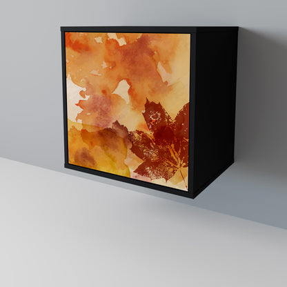 Credenza TRACES OF AUTUMN a 1 anta con finitura nera