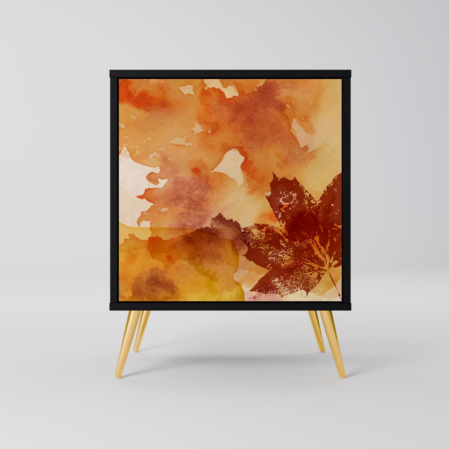 Credenza TRACES OF AUTUMN a 1 anta con finitura nera