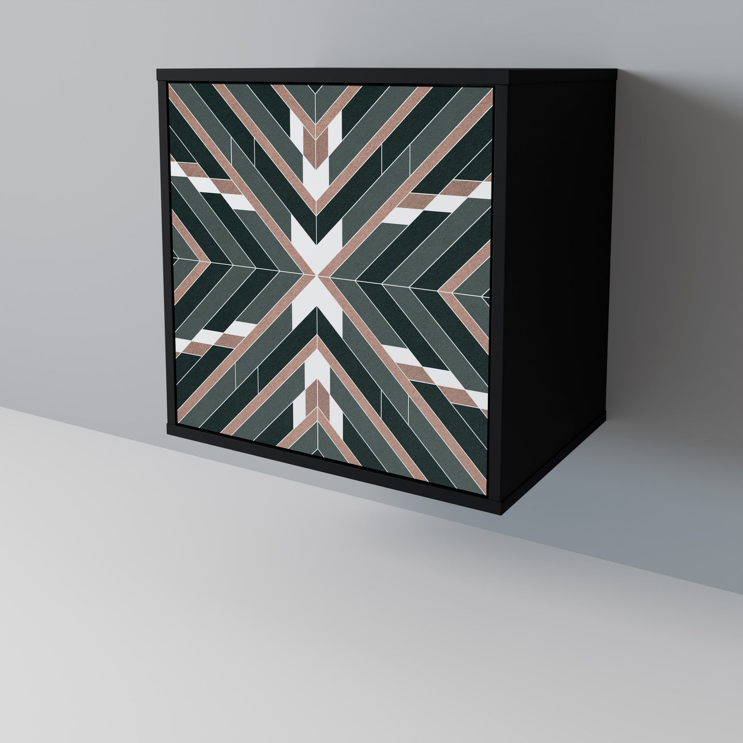 DIMENSION DELIGHTS 1-Door Sideboard in Black Finish