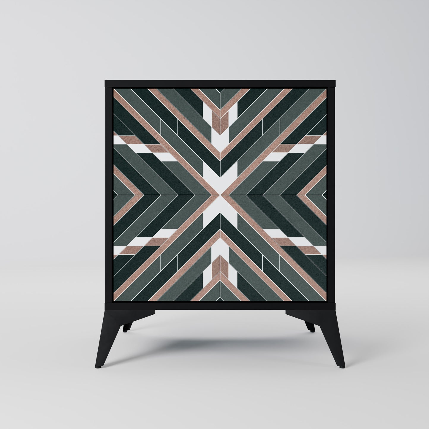 DIMENSION DELIGHTS 1-Door Sideboard in Black Finish