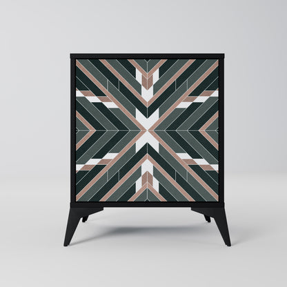 DIMENSION DELIGHTS 1-Door Sideboard in Black Finish