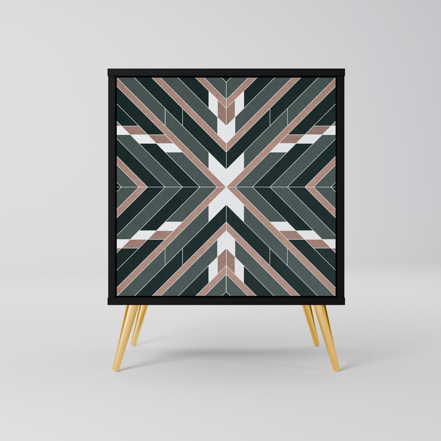 DIMENSION DELIGHTS 1-Door Sideboard in Black Finish