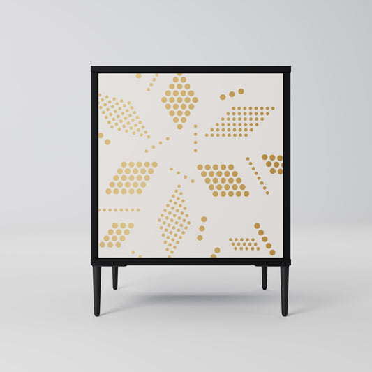 SPOTTED DAZE 1-Door Sideboard in Black Finish