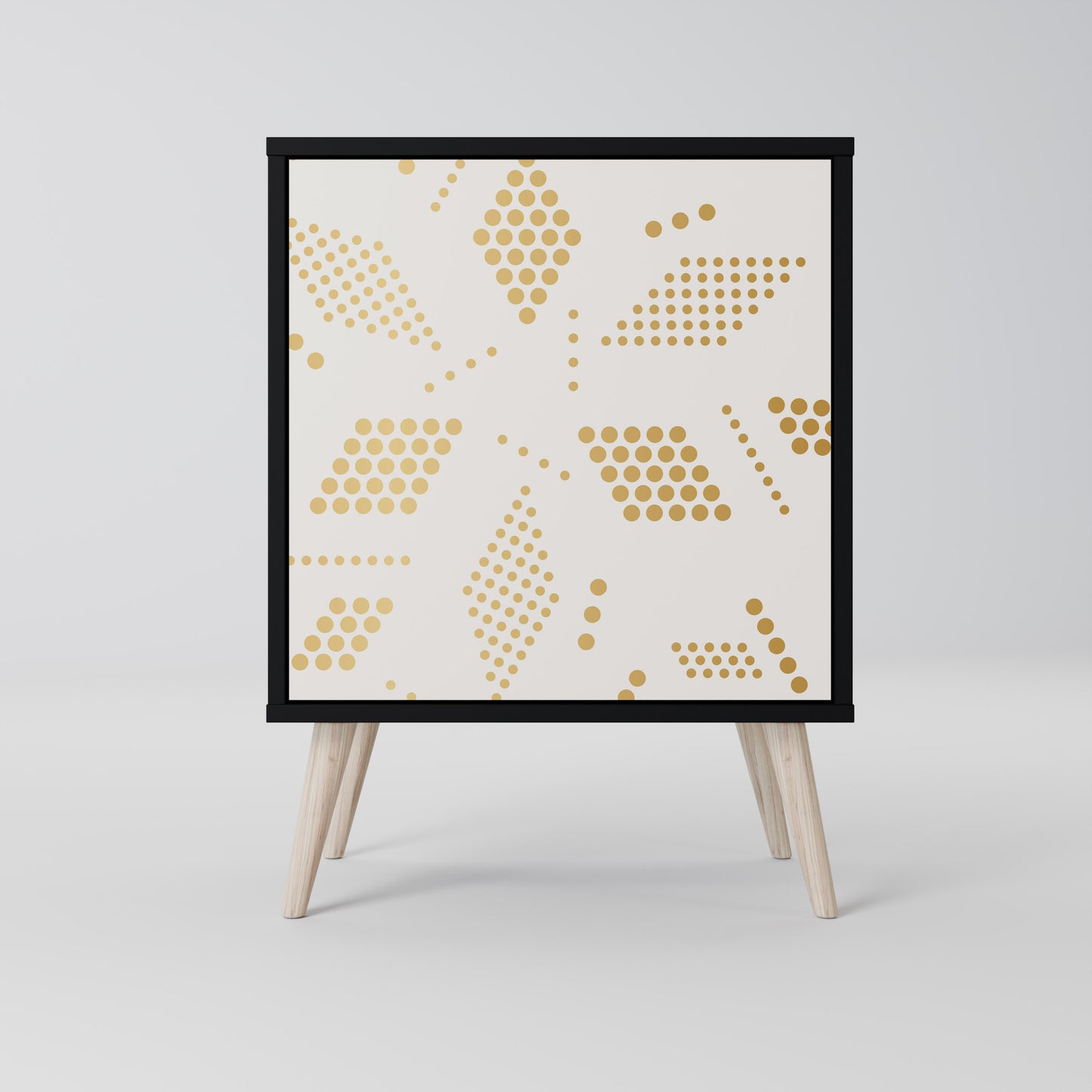 SPOTTED DAZE 1-Door Sideboard in Black Finish