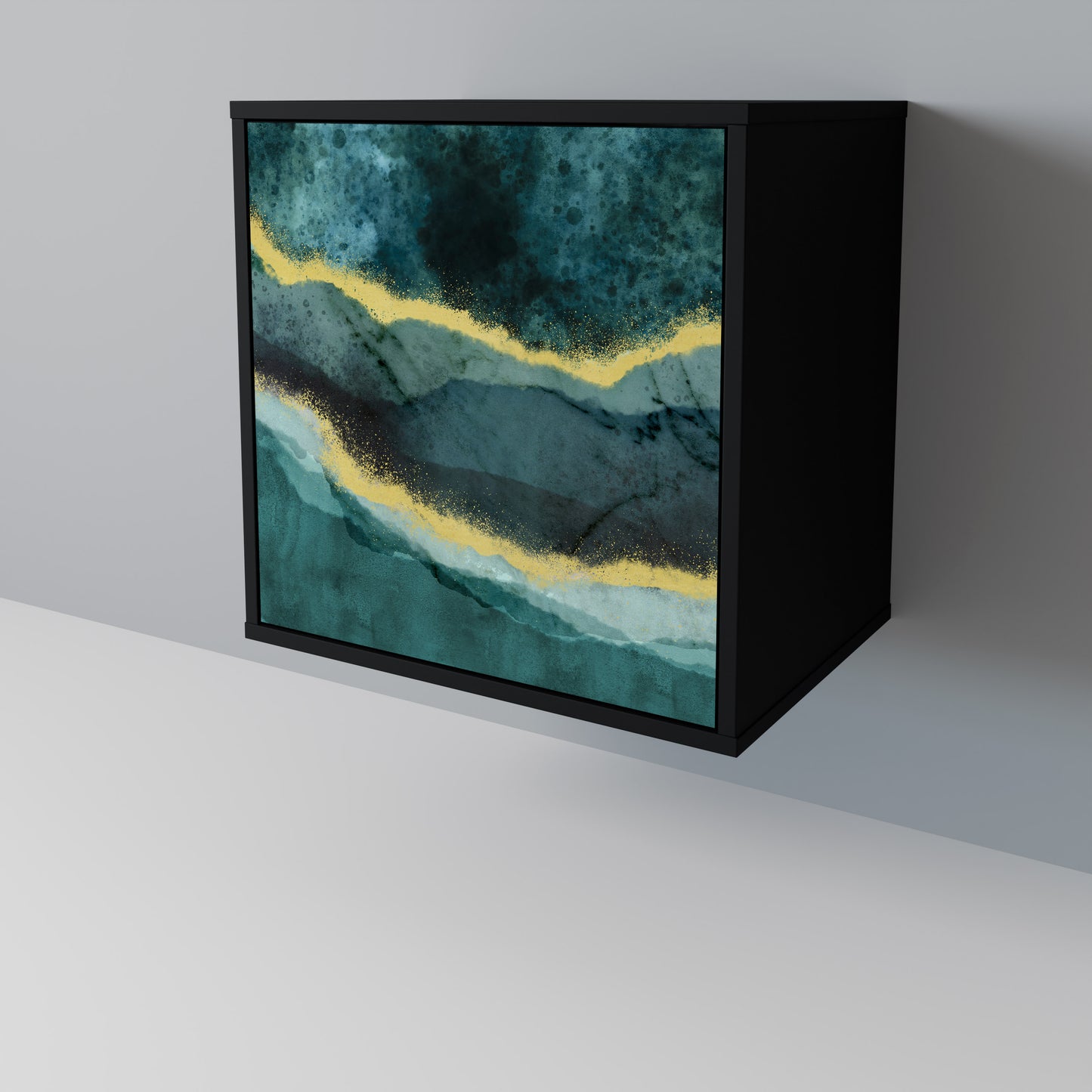 GOLDRUSH ODYSSEY 1-Door Sideboard in Black Finish