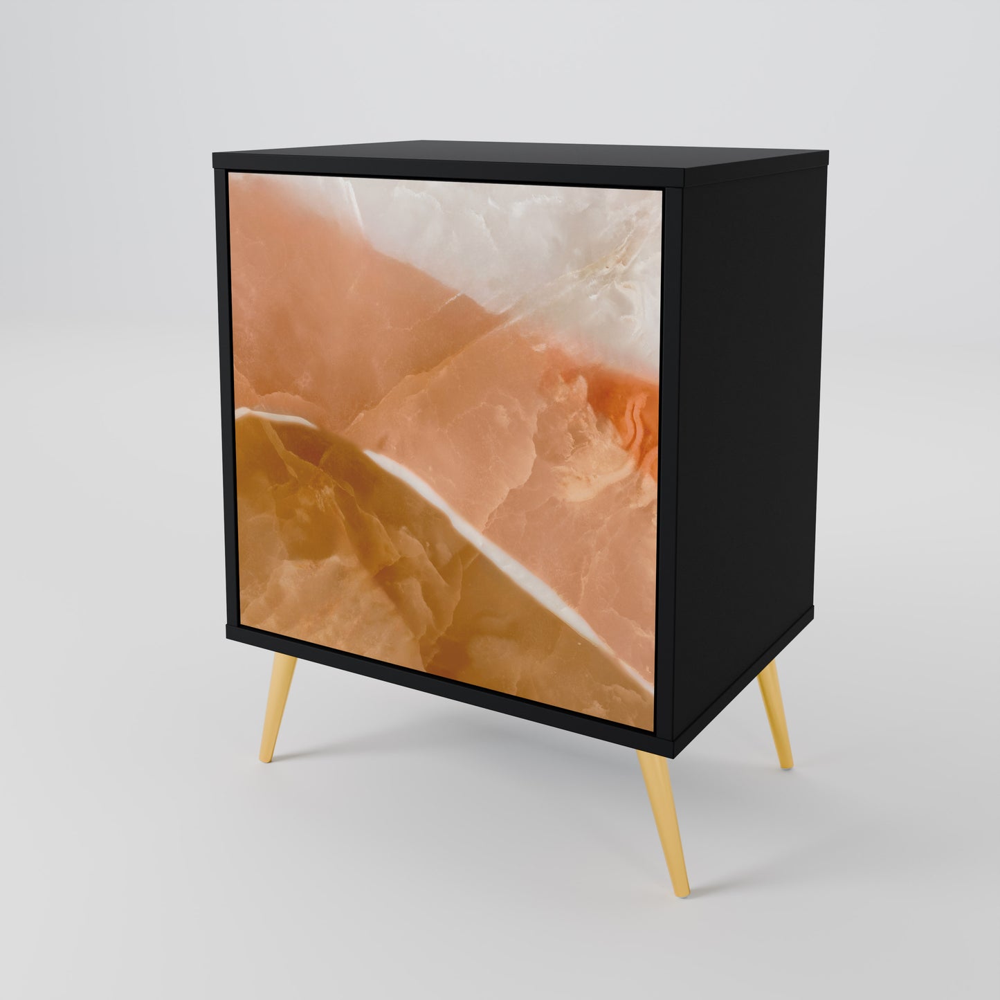 SANDHILLS SPLENDOUR 1-Door Sideboard in Black Finish