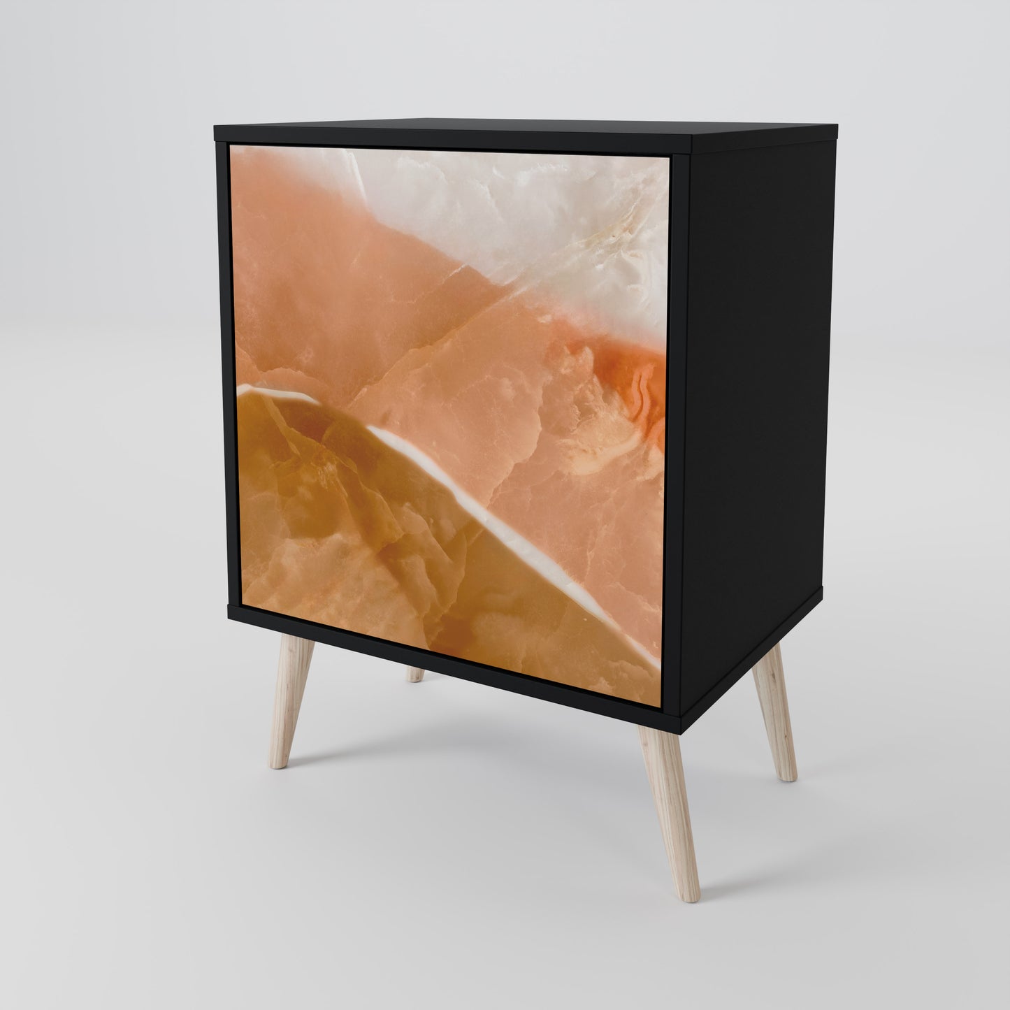 SANDHILLS SPLENDOUR 1-Door Sideboard in Black Finish