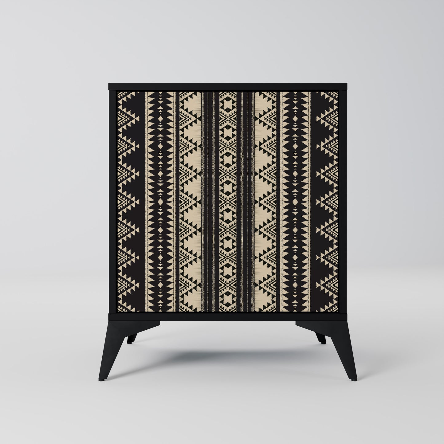 AZTEC 1-Door Sideboard in Black Finish