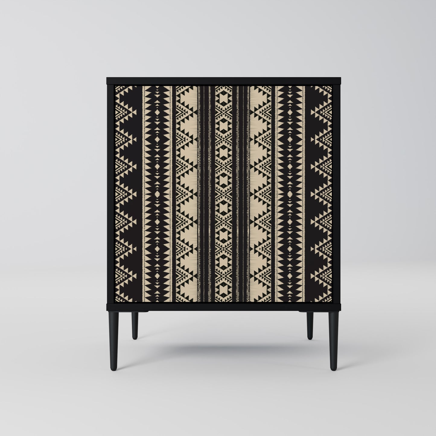 AZTEC 1-Door Sideboard in Black Finish
