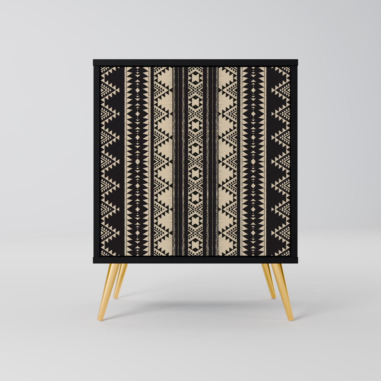AZTEC 1-Door Sideboard in Black Finish