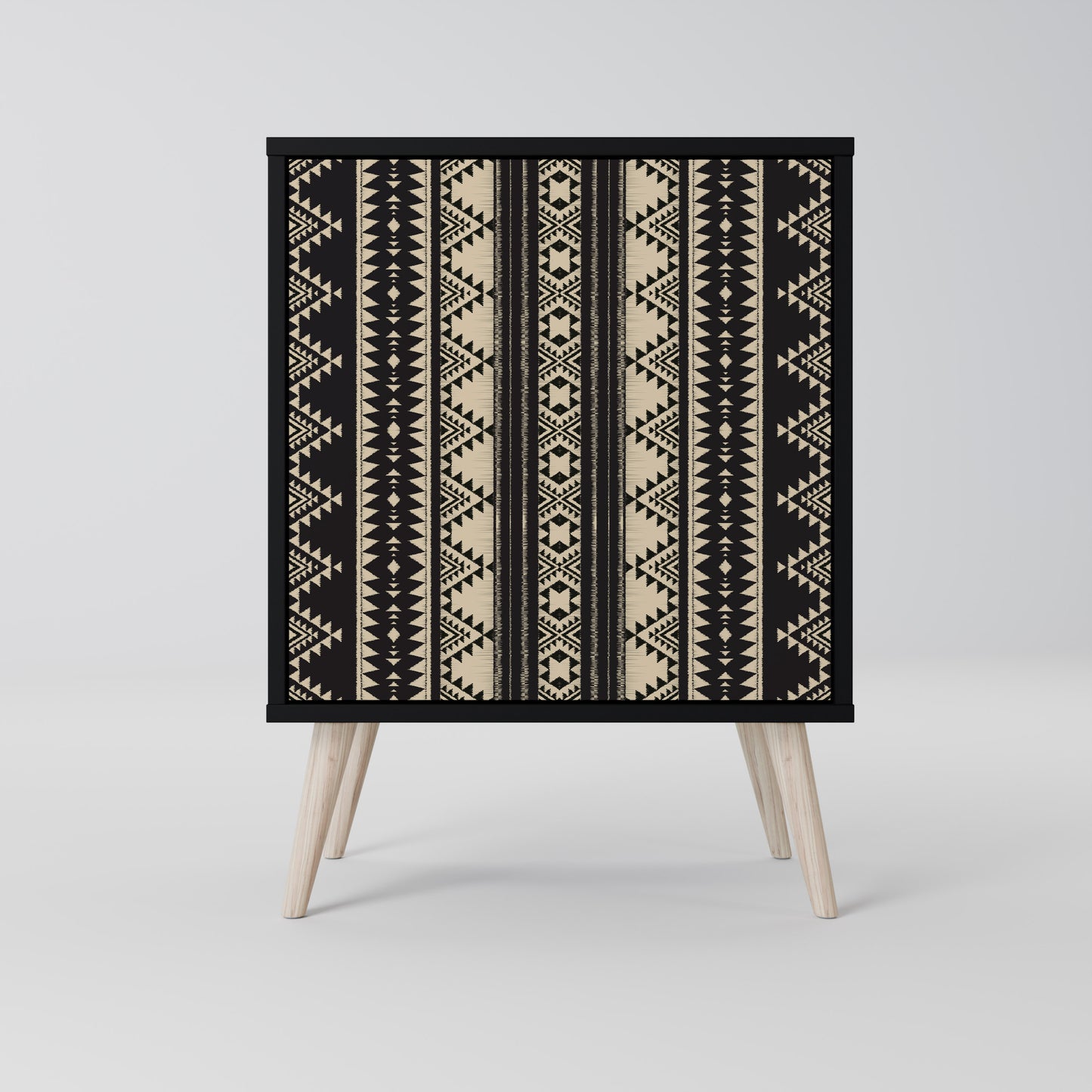 AZTEC 1-Door Sideboard in Black Finish