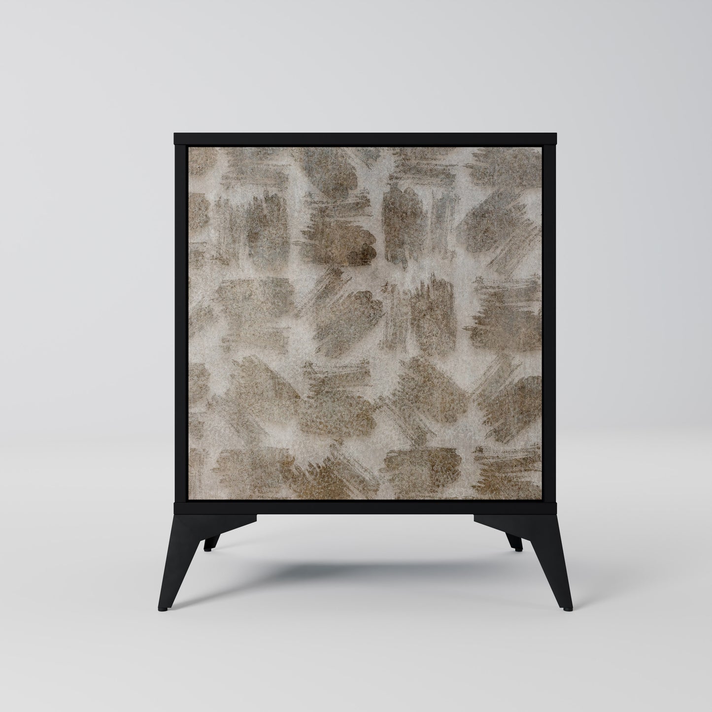 SLIGHTLY BLURRED 1-Door Sideboard in Black Finish