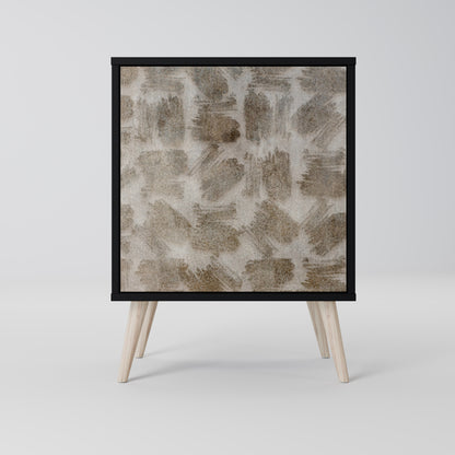 SLIGHTLY BLURRED 1-Door Sideboard in Black Finish