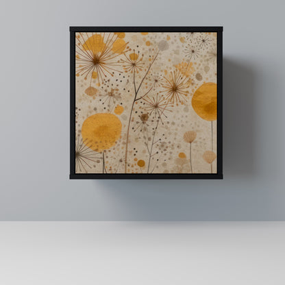 MORNING GLADE 1-Door Sideboard in Black Finish