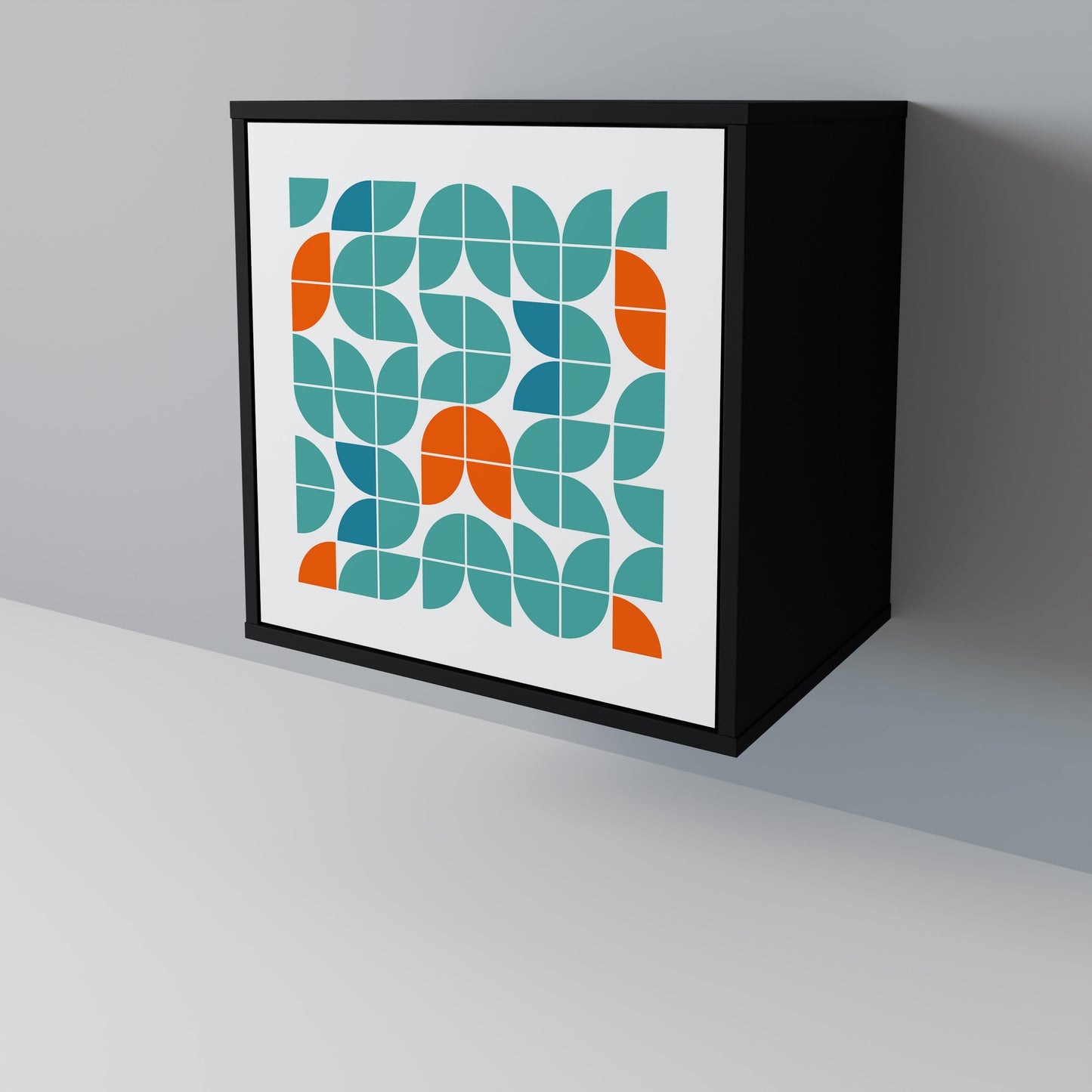 Credenza BE THE CHANGE a 1 anta con finitura nera