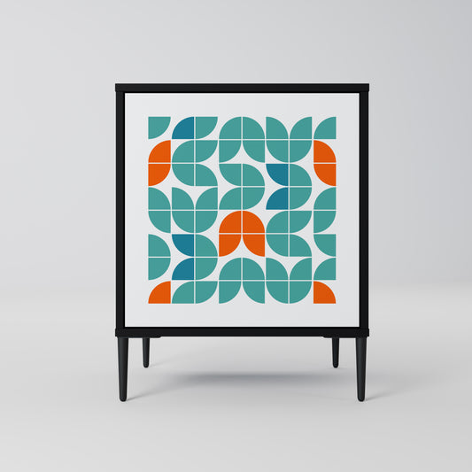 Credenza BE THE CHANGE a 1 anta con finitura nera