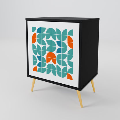 Credenza BE THE CHANGE a 1 anta con finitura nera