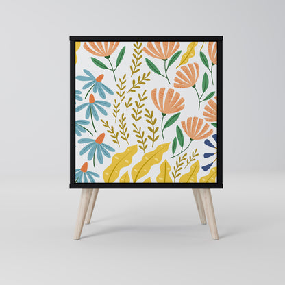 HELLO SPRING 1-Door Sideboard in Black Finish