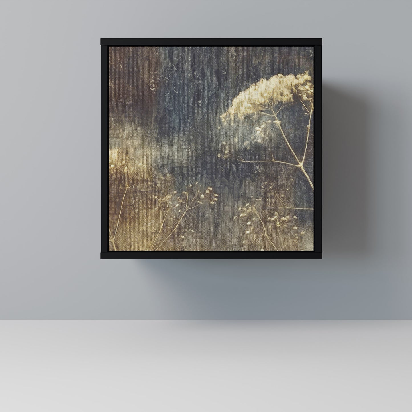 GENTLE POWER 1-Door Sideboard in Black Finish