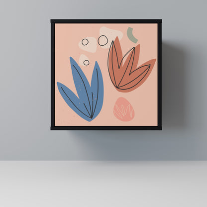 PASTEL DESTINY 1-Door Sideboard in Black Finish