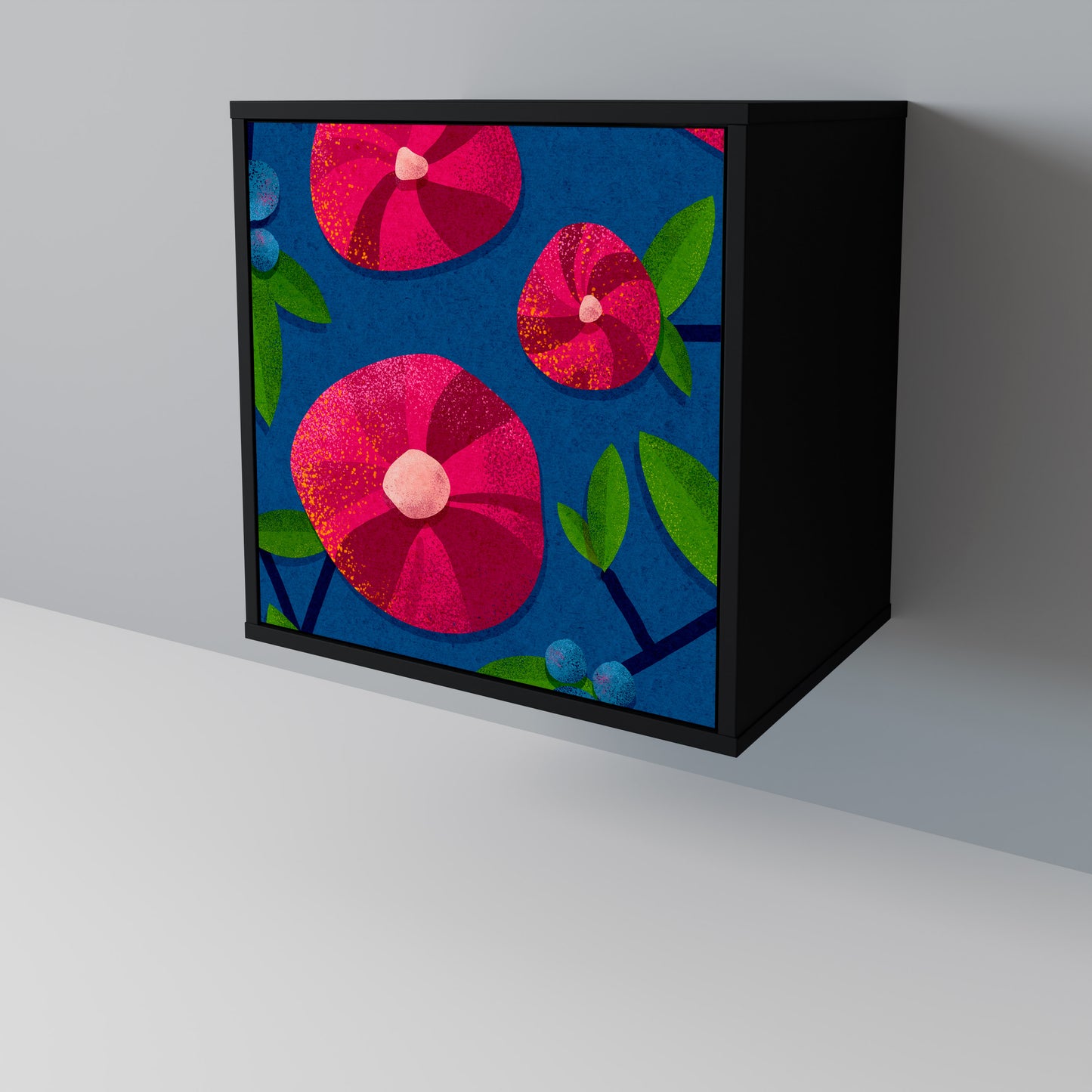 Credenza SPRING THOUGHTS a 1 anta con finitura nera