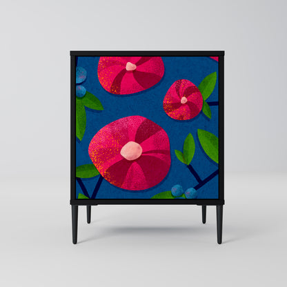 Credenza SPRING THOUGHTS a 1 anta con finitura nera
