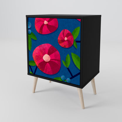 Credenza SPRING THOUGHTS a 1 anta con finitura nera