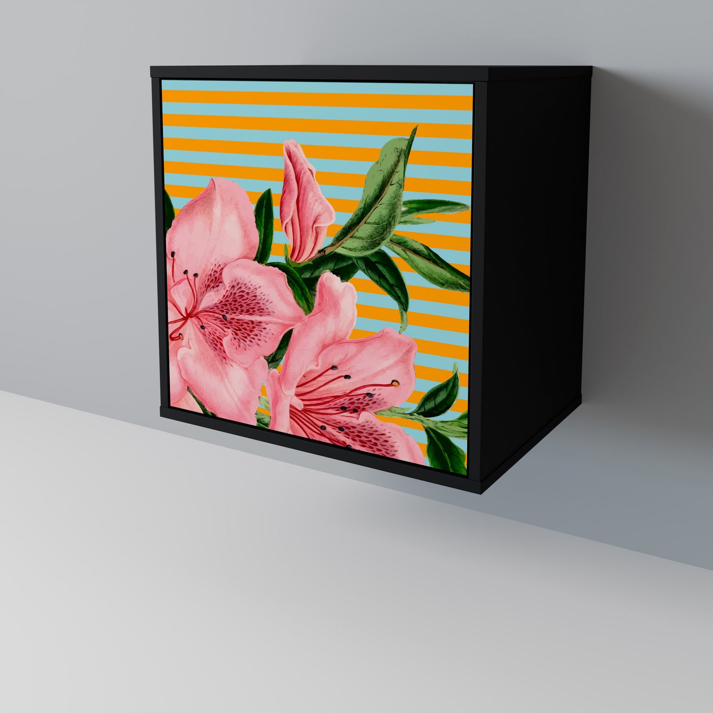 FRAGILE BEAUTY 1-Door Sideboard in Black Finish