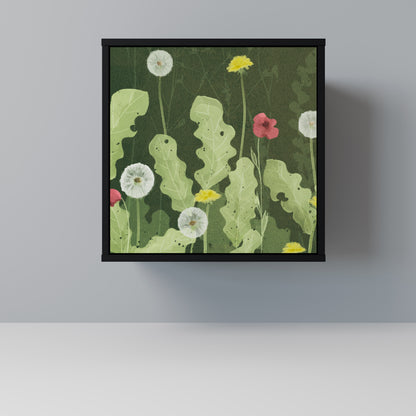 DANDELION AMUSE 1-Door Sideboard in Black Finish