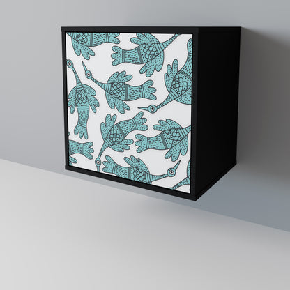 WATERSPOUT SONGIBIRD 1-Door Sideboard in Black Finish