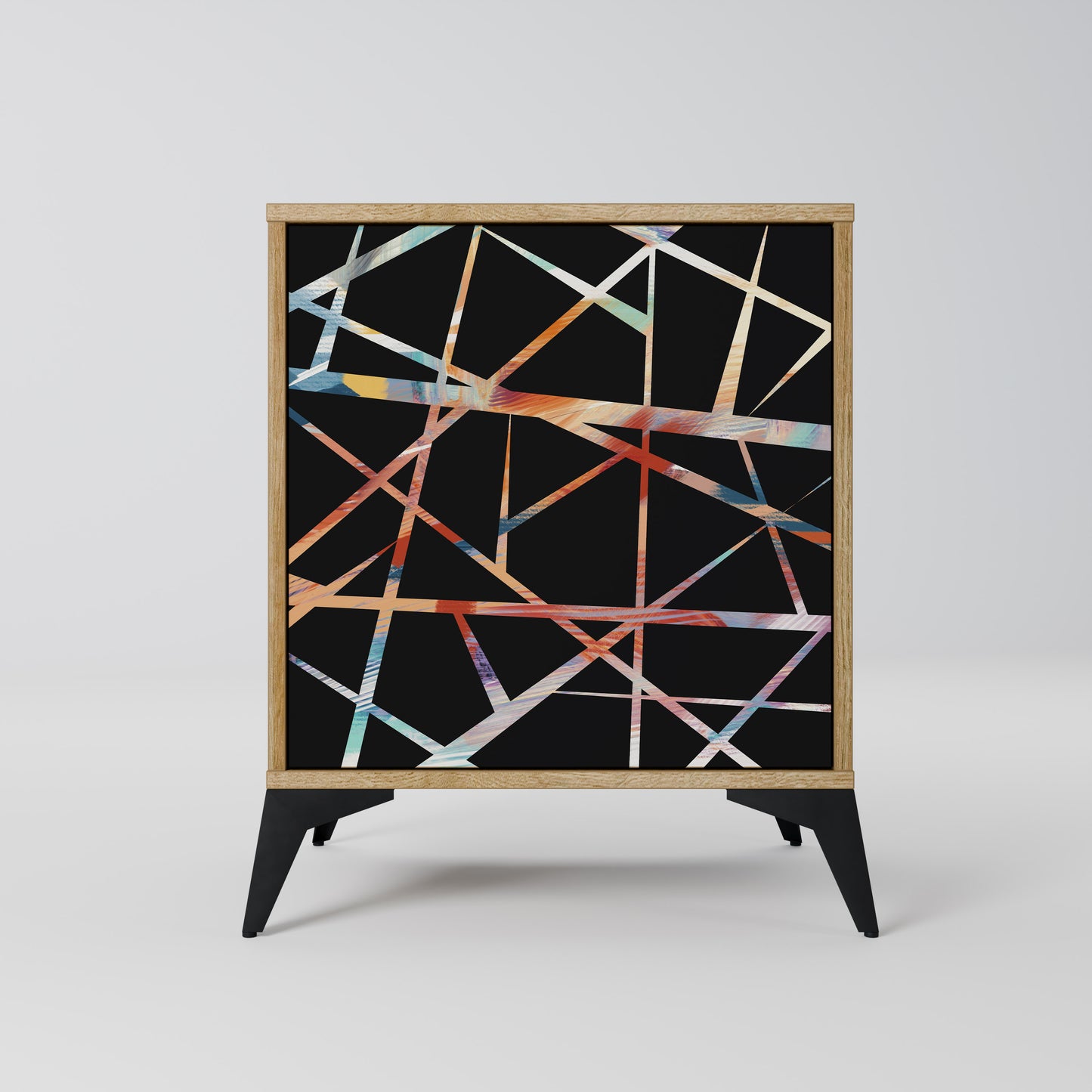 POLYGON VERVE 1-Door Sideboard in Oak Effect