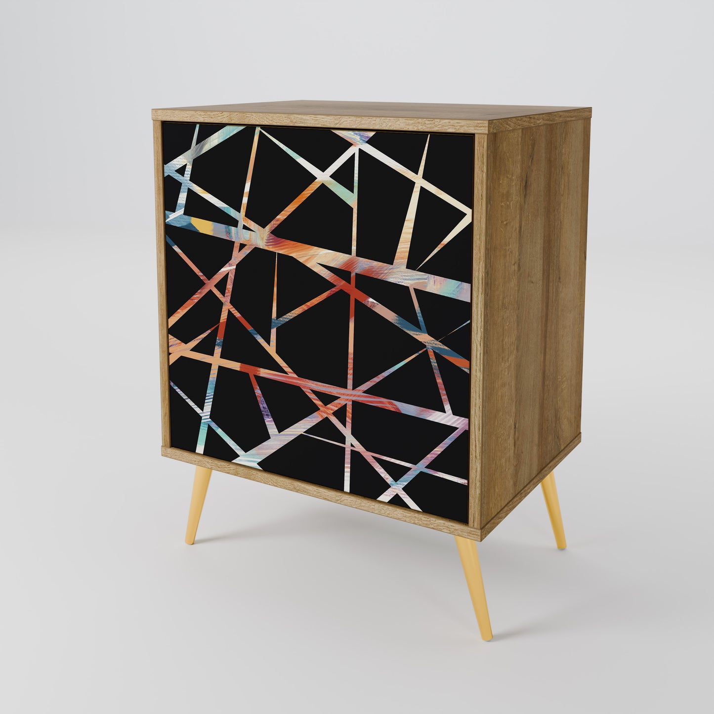 POLYGON VERVE 1-Door Sideboard in Oak Effect