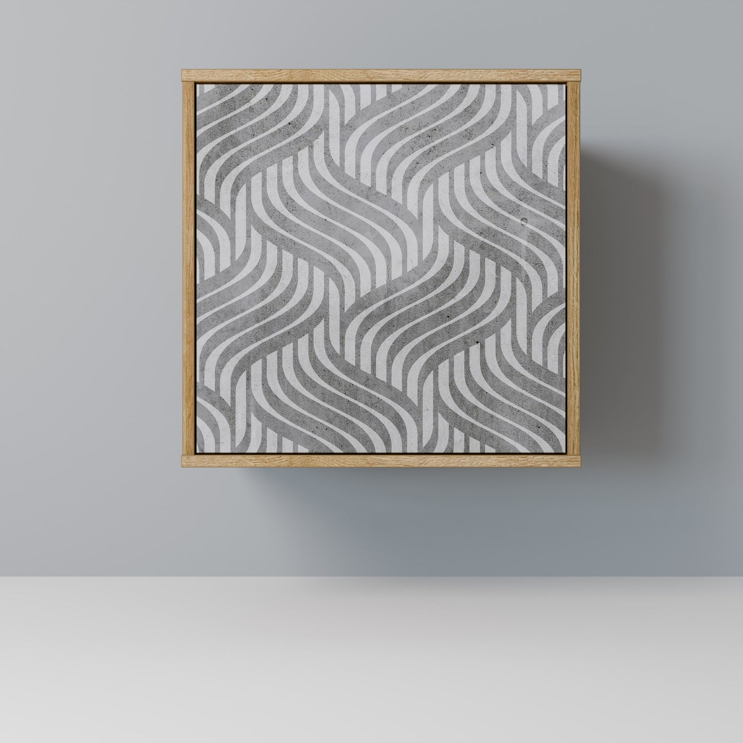 CONCRETE MOVEMENT 1-Door Sideboard in Oak Effect