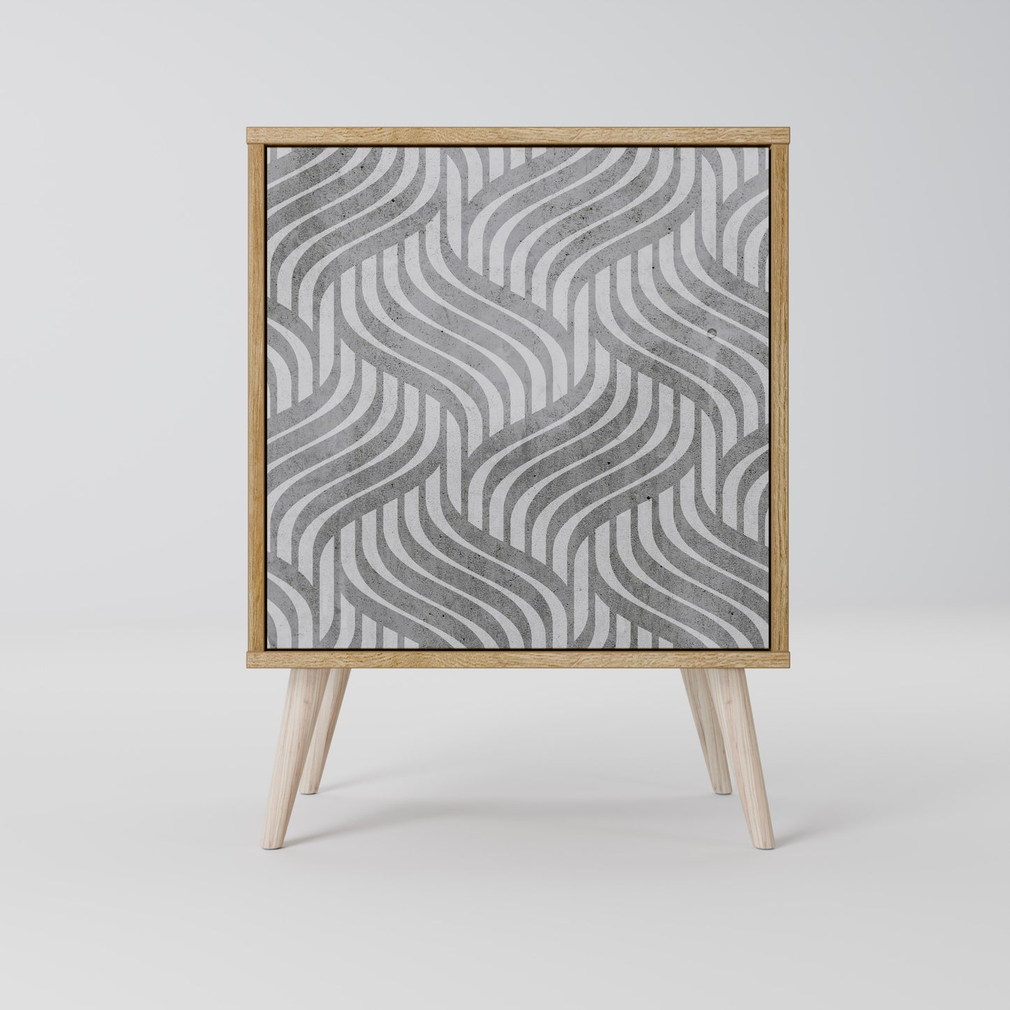 CONCRETE MOVEMENT 1-Door Sideboard in Oak Effect