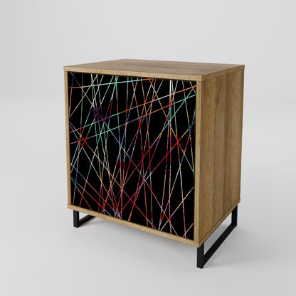 LUMINOUS SNARE 1-Door Sideboard in Oak Effect