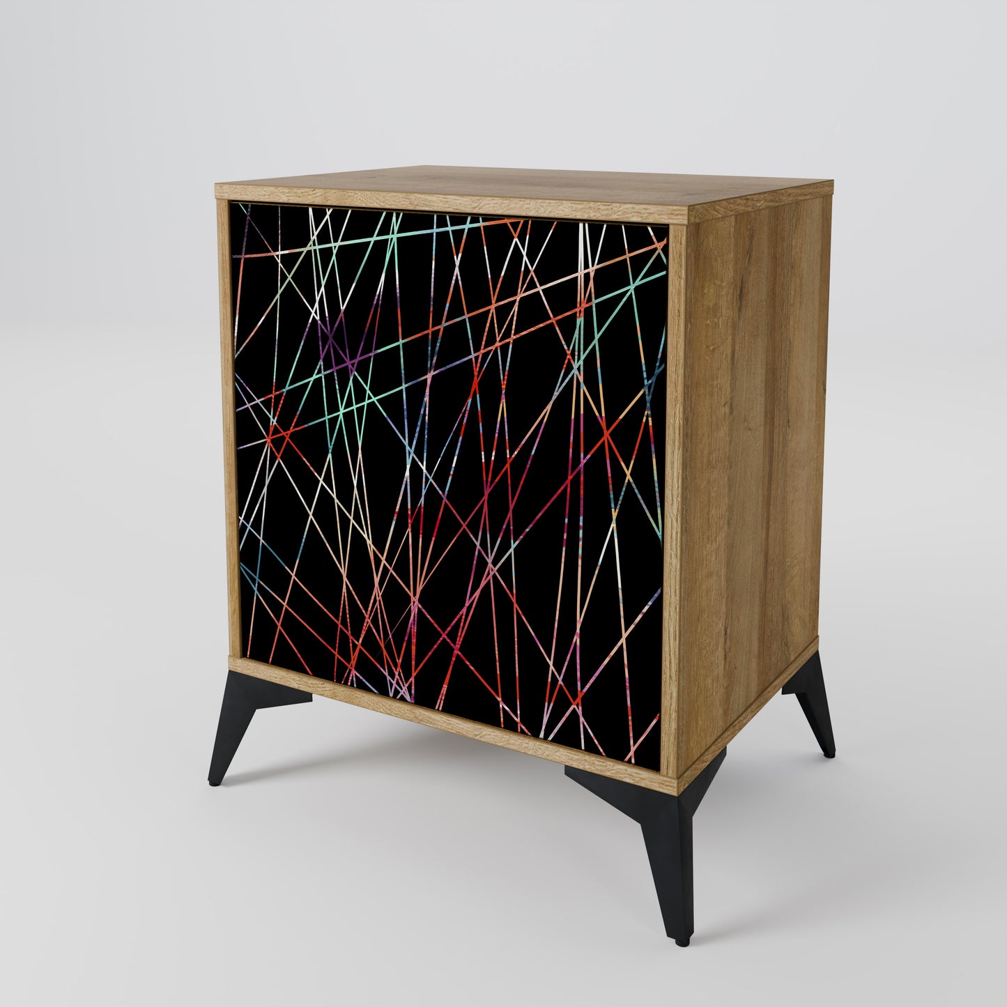 LUMINOUS SNARE 1-Door Sideboard in Oak Effect