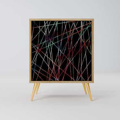 LUMINOUS SNARE 1-Door Sideboard in Oak Effect