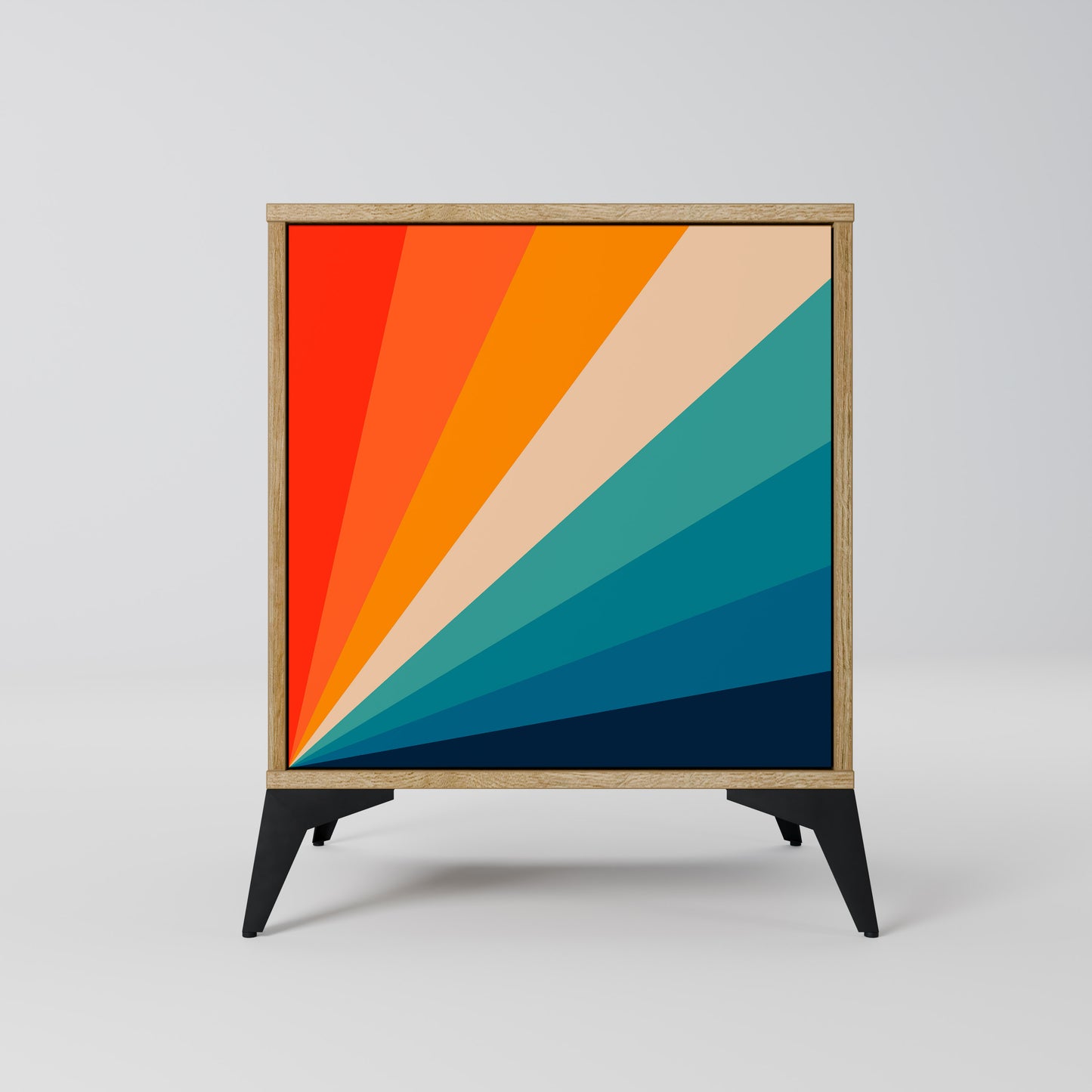 PRISM CONCUSSION 1-Door Sideboard in Oak Effect