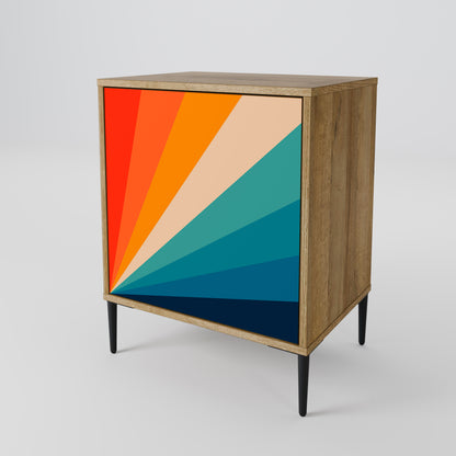 PRISM CONCUSSION 1-Door Sideboard in Oak Effect