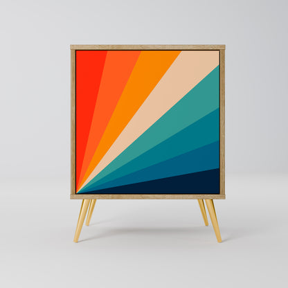 PRISM CONCUSSION 1-Door Sideboard in Oak Effect