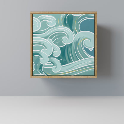 ASIAN SWAY 1-Door Sideboard in Oak Effect